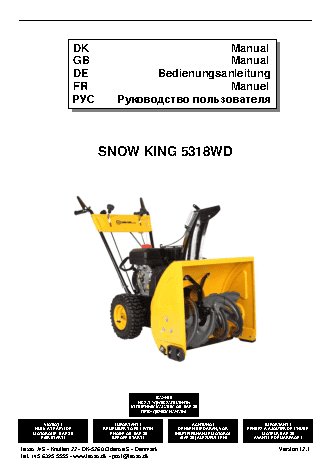 TEXAS Snow King 5318WD