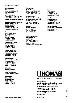THOMAS 788076 Bravo 20 S Aquafilter