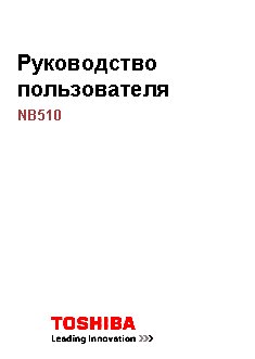 TOSHIBA NB510-A3R