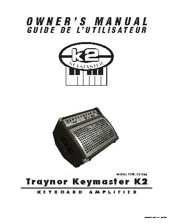 TRAYNOR K2CE