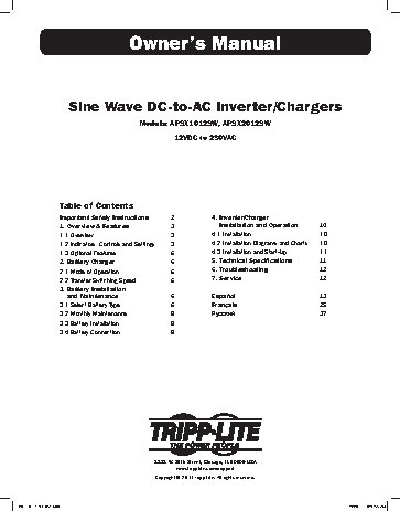 TRIPP LITE APSX2012SW