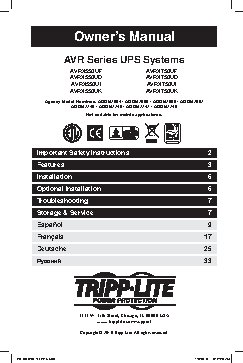 TRIPP LITE AVRX750UD