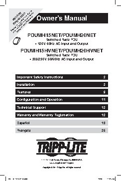 TRIPP LITE PDUMH15HVNET
