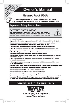 TRIPP LITE PDUMH20HV
