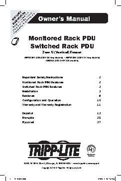 TRIPP LITE PDUMV20HVNET