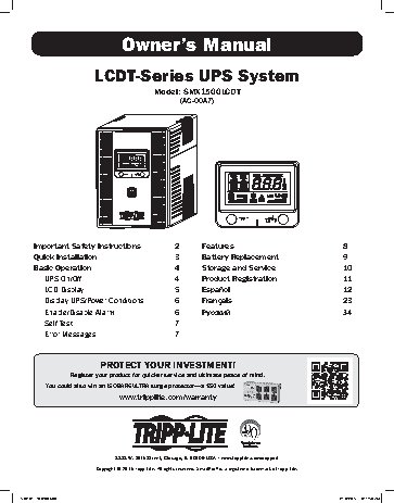 TRIPP LITE SMX1500LCDT