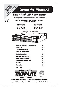 TRIPP LITE SMX1500XLRT2U