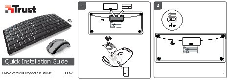 TRUST Curve Wireless Keyboard with mouse