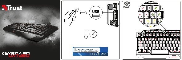 TRUST GXT 280 LED Illuminated Gaming Keyboard