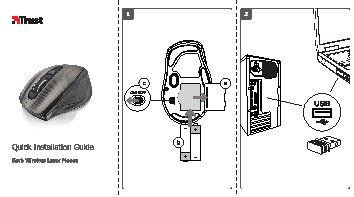 TRUST KerbStone Wireless Laser Mouse USB