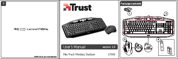 TRUST MaxTrack Wireless Keyboard with mouse