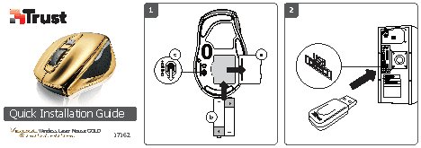 TRUST Vegas Wireless Laser Mouse - gold