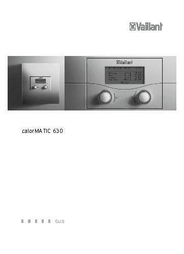VAILLANT calorMATIC 630/3