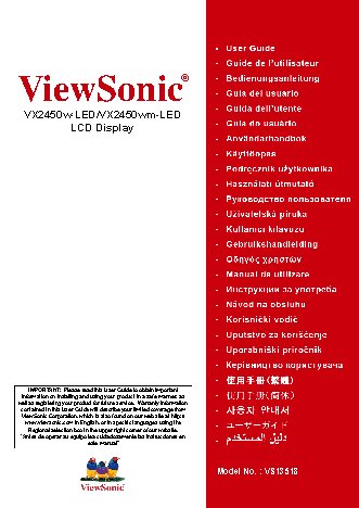 VIEWSONIC VX2450wm-LED