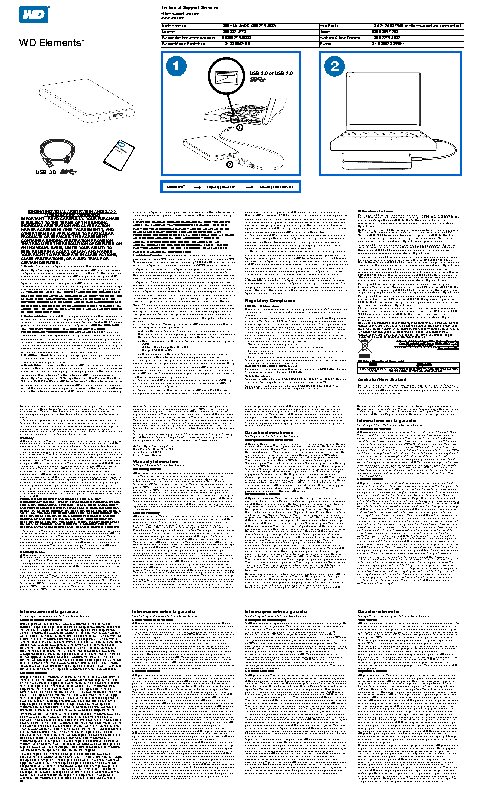 WESTERN DIGITAL 1.5Tb Elements Portable WDBU6Y0015BBK