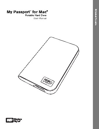 WESTERN DIGITAL 2Tb My Passport for Mac WDBZ9S0020BSL