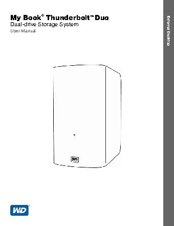 WESTERN DIGITAL 8Tb My Book Thunderbolt Duo WDBUTV0080JSL