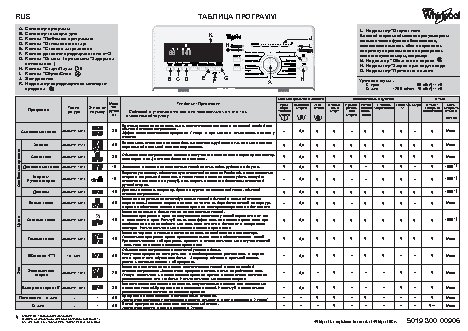 WHIRLPOOL WTLS 60700