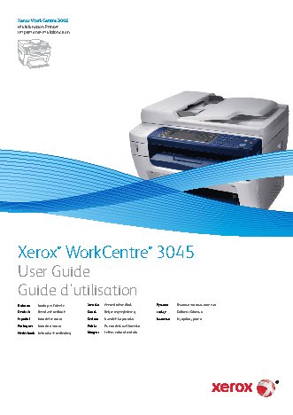 XEROX WorkCentre 3045