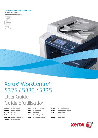 XEROX WorkCentre 5325 / 5330 / 5335