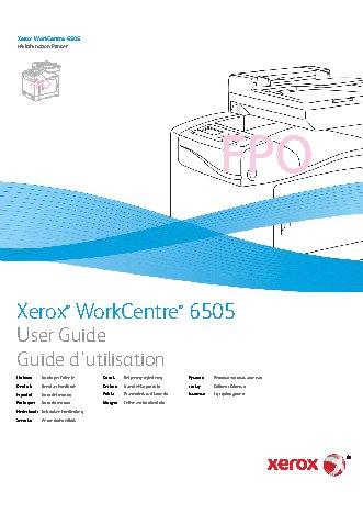 XEROX WorkCentre 6505