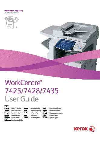 XEROX WorkCentre 7425 / 7428 / 7435
