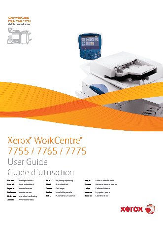 XEROX WorkCentre 7755 / 7765 / 7775