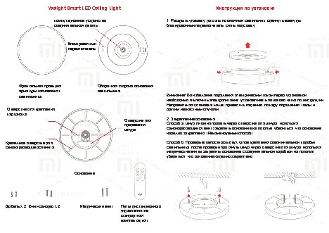 XIAOMI Yeelight Smart LED Ceiling Light WiFitooth 2700K-6500K 28W