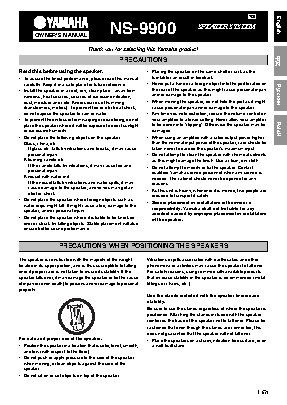 YAMAHA NS-9900