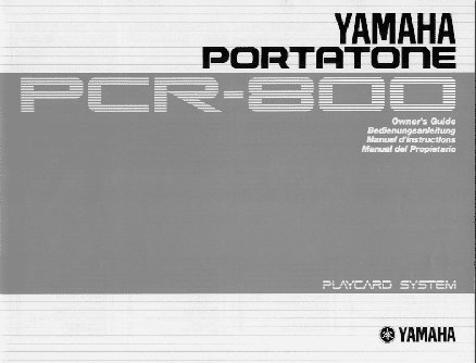 YAMAHA PCR-800