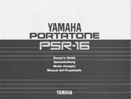 YAMAHA PSR-16