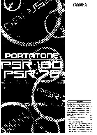 YAMAHA PSR-180