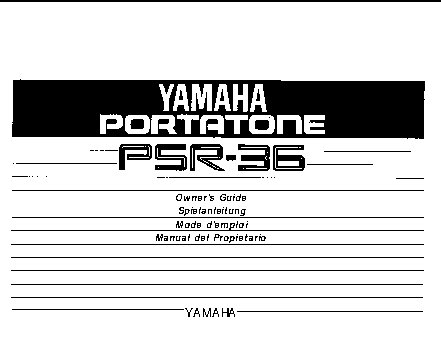 YAMAHA PSR-36