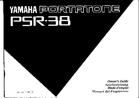 YAMAHA PSR-38