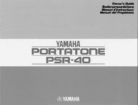 YAMAHA PSR-40