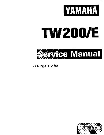 YAMAHA TW200 (1987-1990)