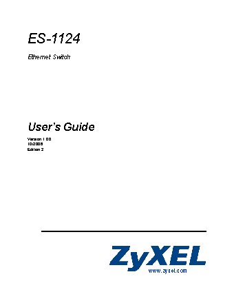 ZYXEL ES-1124