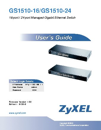 ZYXEL GS1510-24