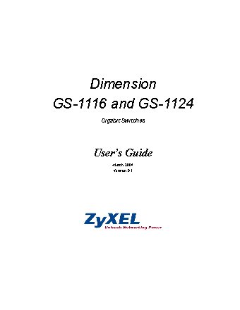 ZYXEL GS-1116 EE