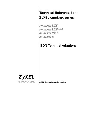 ZYXEL omni.net LCD+M