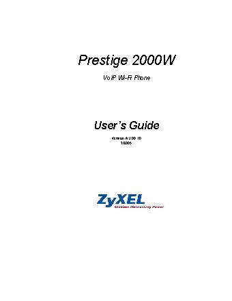 ZYXEL P-2000W EE