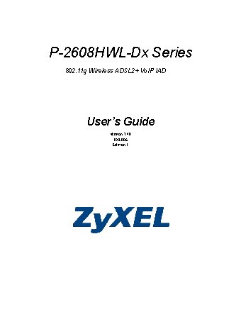 ZYXEL P-2608HW EE