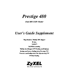 ZYXEL Prestige 480