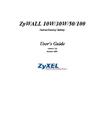 ZYXEL ZyWALL 10W EE