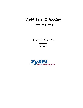 ZYXEL ZyWALL 2 EE