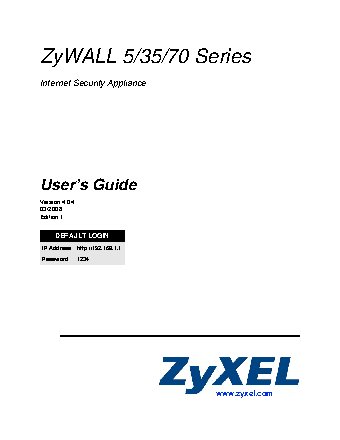 ZYXEL ZyWALL 5 EE