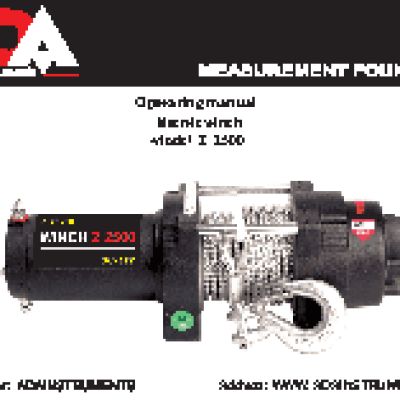 ADA WINCH Z 2500 (ATV/UTW)