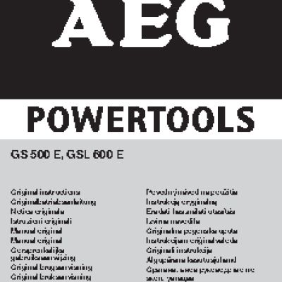 AEG GSL 600 E