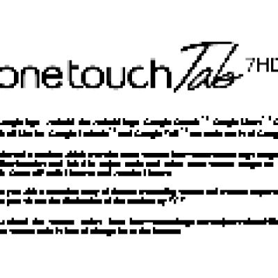 ALCATEL ONE TOUCH TAB 7HD