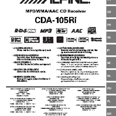 ALPINE CDA-105Ri